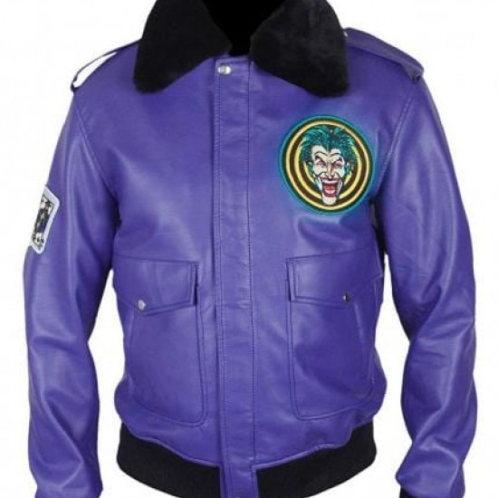 joker with purple jacket